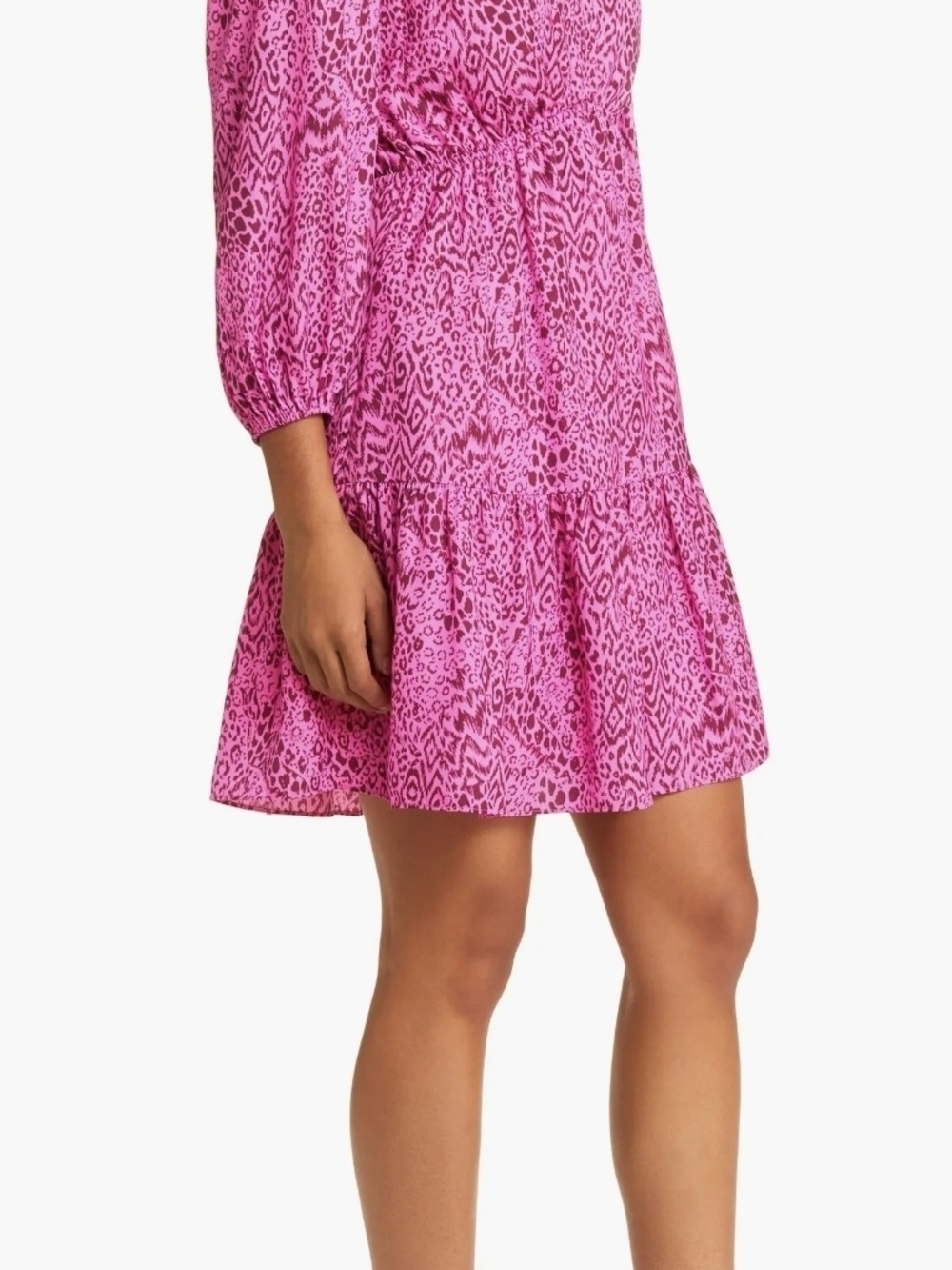Lilly Pulitzer Deacon 3/4 Sleeve Dress Cerise Pink Pattern Play Sz 8 - Picture 5 of 15